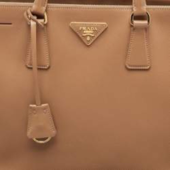 Authentic Prada Saffiano Leather Tote in Caramel Tan - Picture 8 of 14